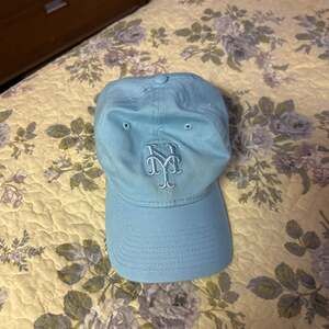 New York Mets Mini Logo Pastel Blue 9TWENTY Adjustable Hat